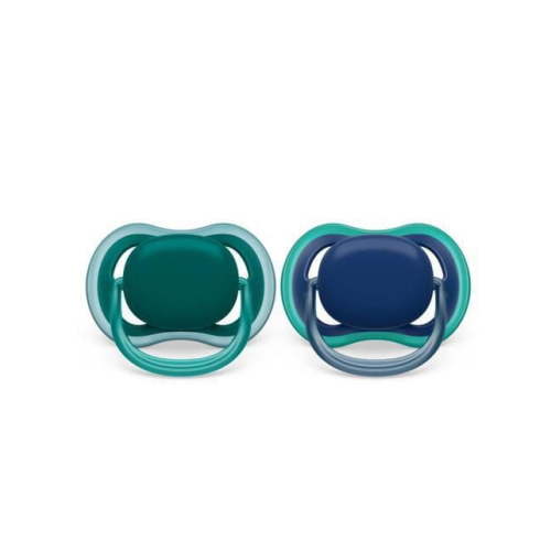 Philips Avent Ultra Air Pacifier 6-18m, deep opal / steel blue, 2 pack, SCF085/31, Avent Ultra Air Pacifier 6-18m steel blue 2pk - Walmart.ca