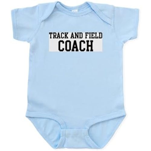 CafePress Track and Field Coach Infant Bodysuit Cute Infant Bodysuit Baby Romper