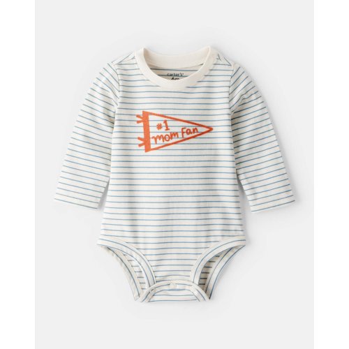 Baby Boy Mom Fan Long-Sleeve Graphic Bodysuit | Carter's