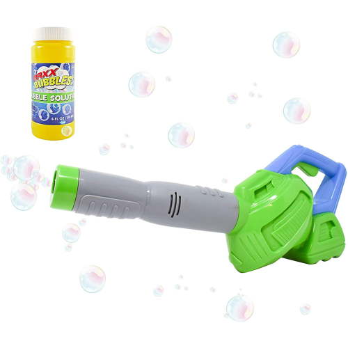 Maxx Bubbles Bubble-N-Fun Toy Leaf Blower with 4oz Refill Solution