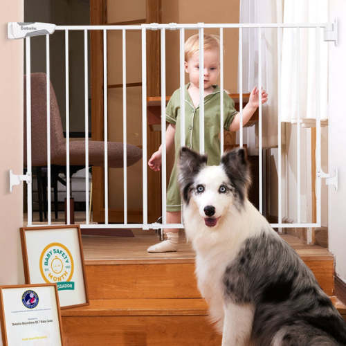 Top of Stairs No Bottom Bar Baby Gate (26-55") | Babelio B17