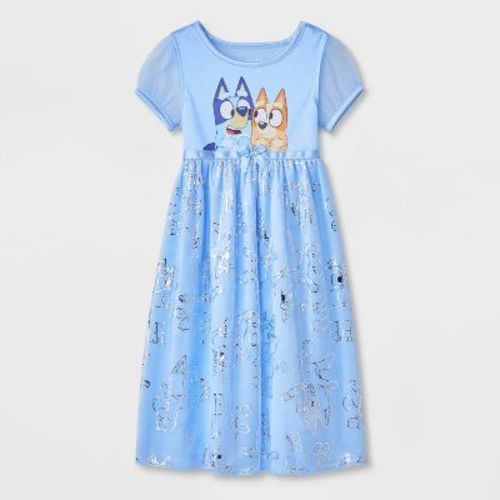 Toddler Girls' Bluey Fantasy NightGown - Blue