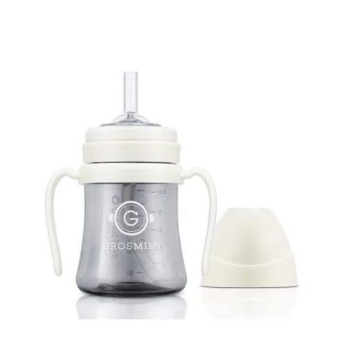 Grosmimi PPSU Straw Cup - 6oz (6 Months+) White 6oz