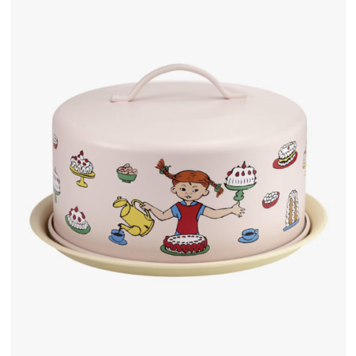 Pippi's Birthday Cake Plate With Dome from Muurla | RoyalDesign