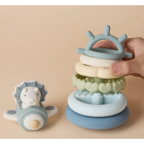 Dino Stacking Teething Rings