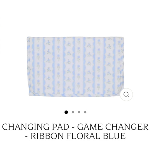 Changing Pad - Game Changer - Ribbon Floral Blue