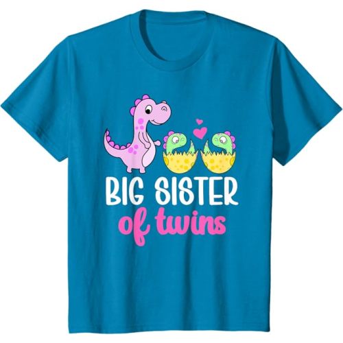 Big Sister Of Twins Big Sister Big Twin Sister T-Shirt