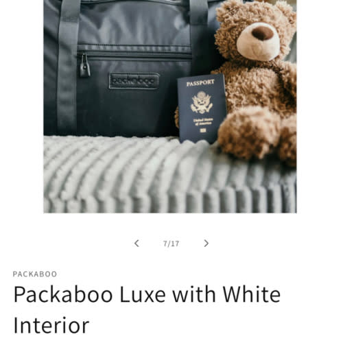 Packaboo Luxe with White Interior