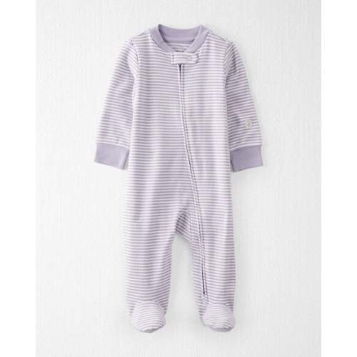 Baby Girl  Organic Cotton Striped Sleep & Play Pajamas  - Little Planet | Carter's