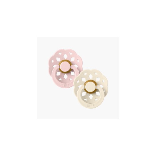 Bibs Boheme Pacifier - Ivory/Blossom - (2pk) | Baby Bunting AU