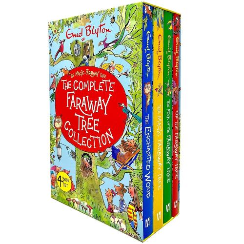 The Complete Magic Faraway Tree Collection 4 Books Box Set by Enid Blyton (Up The Faraway Tree, Folk of the Faraway Tree, Magic Faraway Tree & Enchanted Wood)