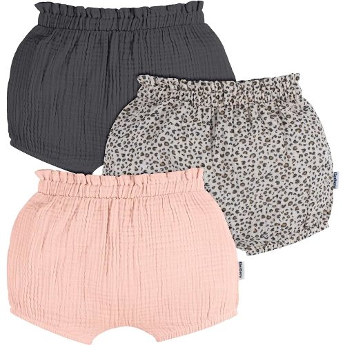 Gerber Baby Girls' 3-Pack Bubble Shorts