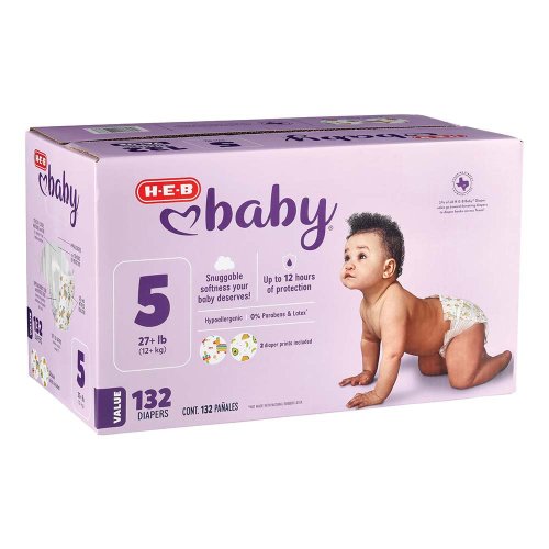 H-E-B Baby Value Pack Diapers - Size 5