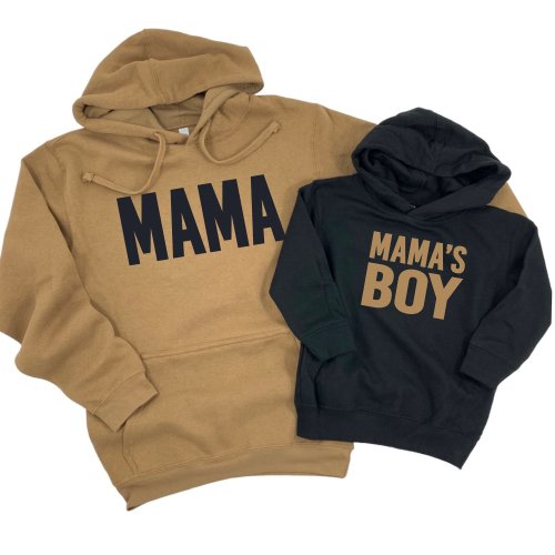 Mama and Mama's Boy Matching Sweatshirts, Mom and Son Pullover Hoodie, Mom and Baby Boy Toddler Sweatshirts Mommy and Me Shirts, Mom Gift
