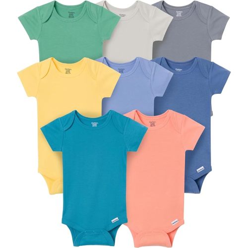 Gerber Baby Boys & Girls 8-Pack Short Sleeve Onesies Bodysuits
