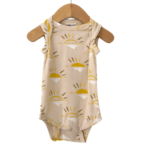 Sleeveless Bodysuit, Sand Sun