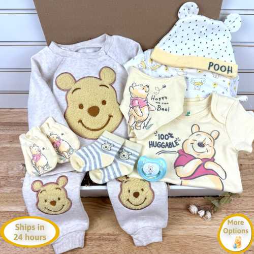 Disney Winnie the Pooh Baby Shower Gift Box, Disney Clothes, Reborn Baby Dolls, Baby Gift Box Opening, Disney Baby Pooh, Silicone Baby Dolls