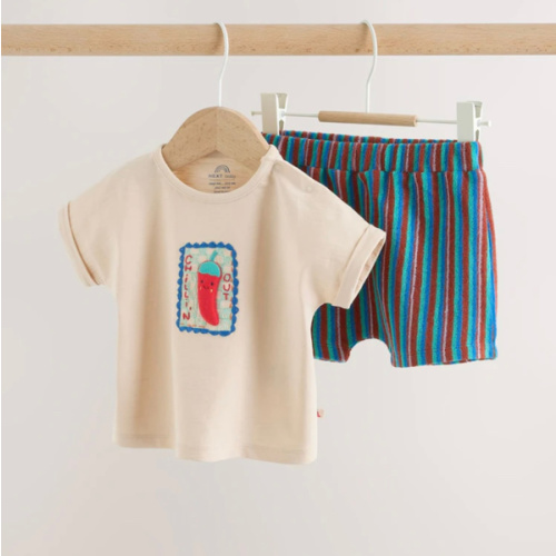 Buy Neutral Chilli Print Top and Shorts Baby Set (0mths-2yrs) from Next USA