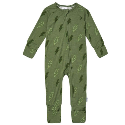 Baby Boys Green Bolts Snug Fit Footless Pajamas – Gerber Childrenswear