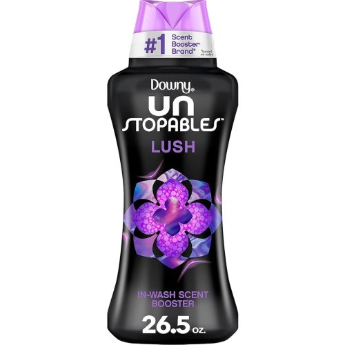 Downy Unstopables Laundry Scent Booster Beads for Washer, Lush, 26.5 oz, Lavender,Vanilla