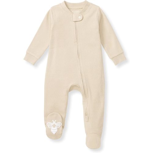 Burt's Bees Baby Boys Footless Pajamas, Sleep and Play Loose Fit, 100% Organic Cotton Soft One-piece PJs, Sizes NB to 6-9 Months