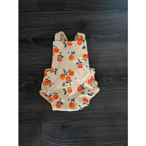 Baby cross back romper / Clementine romper / Vintage baby romper / Organic baby clothes / Baby outfit / vintage romper / Aussie baby gift