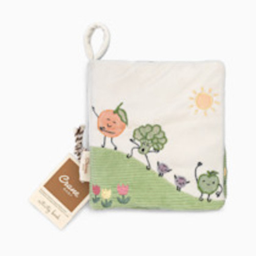 Crane Baby Soft Plush Activity Book - Clementine Fruits & Veggies