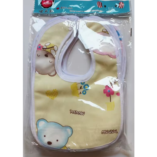Baby Cartoon Snap Waterproof Bib Super Soft Baby Bib Newborn Crystal Velvet Saliva Towel