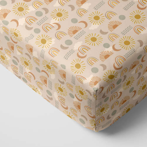 Desert Sunrise Fitted Crib Sheet