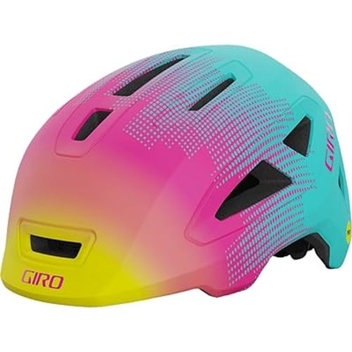 Giro Scamp II Youth Bike Helmet - Matte Teal/Pink Towers - Size XS (45–49 cm)