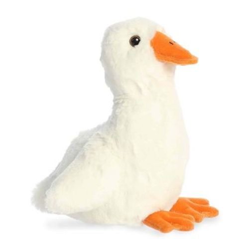 Aurora Small Waddles Goose Mini Flopsie Adorable Stuffed Animal White 7"