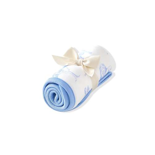 Burp Cloth in Toile Safari