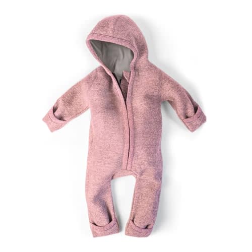 Ehrenkind® WOOLEN JUMPSUIT for Infants and Kids, Warm infant One-Piece made of natural virgin wool with zipper