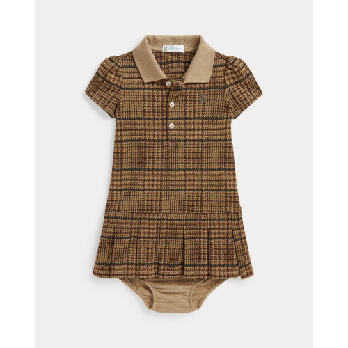 Tweed-Print Stretch Mesh Dress & Bloomer for Baby Girls | Ralph Lauren