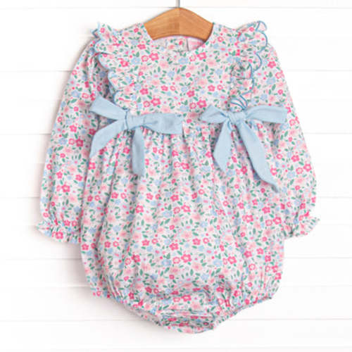 Sweet and Scalloped Side Tie Bubble, Blue – Stitchy Fish