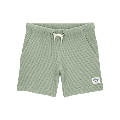 Toddler Waffle Knit Drawstring Shorts - Green - OshKosh B'gosh | Carter's