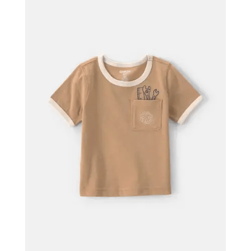 Baby Boy Tools Embroidered Pocket Graphic Tee - Tan - OshKosh B'gosh | Carter's