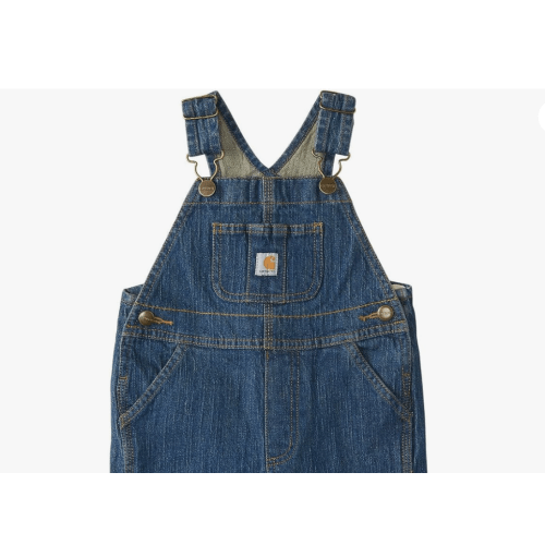 Carhartt Kid's CM8665 Washed Denim Bib Overall - Boys