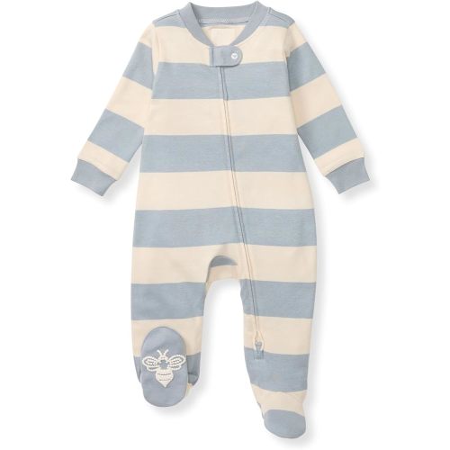 Burt's Bees Baby Boys' Organic Cotton, Sleep and Play Footed Pajamas
