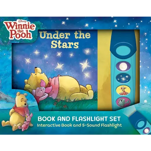 Disney Winnie the Pooh - Under the Stars Book and 5-Sound Flashlight Set - PI Kids