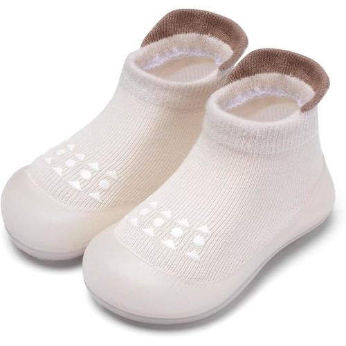 Baby Sock Shoes Baby Walking Shoes Infant Non-Slip Breathable Slippers with Soft Rubber Sole Baby Boys Girls Sneakers