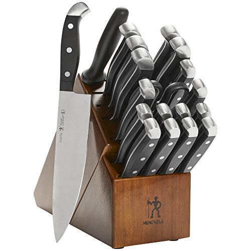 HENCKELS Statement Razor-Sharp 20-Piece White Handle Knife Set, Chef Knife, Bread Knife, German Engineered Knife Informed by over 100 Years of Mastery