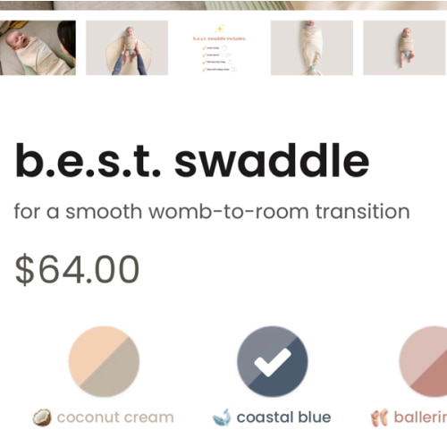 b.e.s.t. swaddle - Coastal Blue