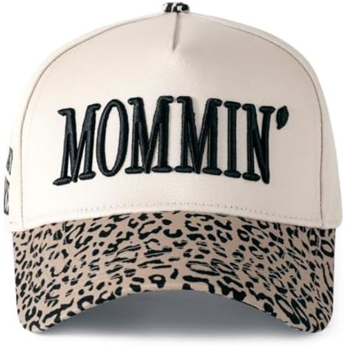 Mommin Trucker Hat for Women-Adjustable Embroidered Mom Baseball Cap Mothers Day Great Gifts for Mom & Women