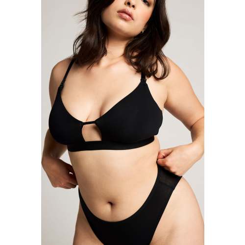 Cloud Cotton Nursing Bra in Black – Negative