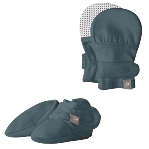 goumikids Stay-On Mitts and Boots Bundle, Midnight, 0-3 Months