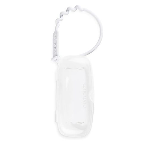 NumNum Pre-Spoon GOOtensils Travel Case with Silicone Tie, Clear