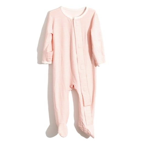 Little Leaf Kids Co., Soft Magnetic Baby Boys Girls Footie Pajamas, Magnetic Closure, One Piece with Mitten Cuffs