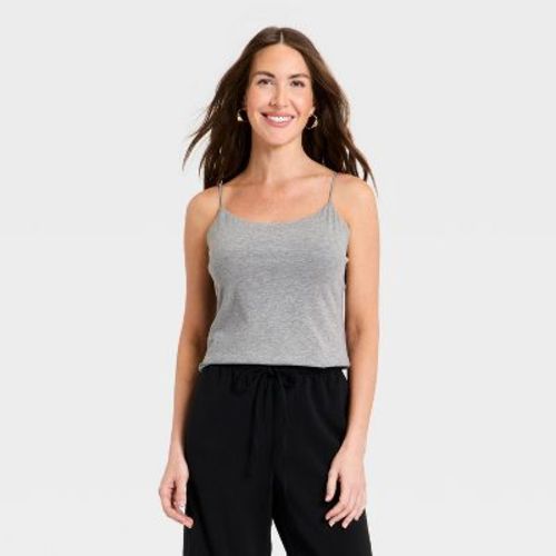 Women's Sculpt Cami Top - A New Day™ Gray L