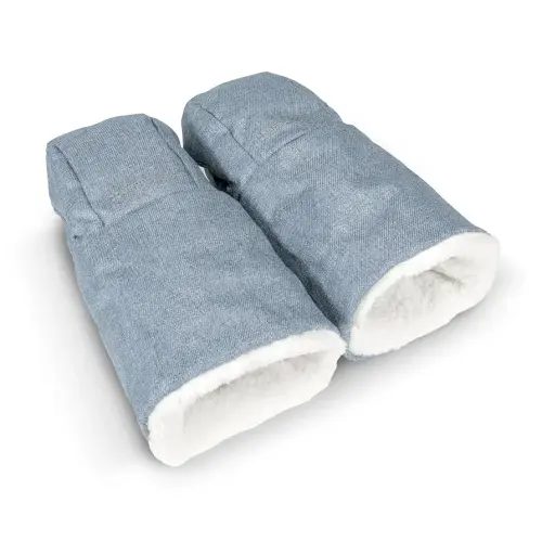 UPPAbaby CozyHandmuff/Easily Attaches to Stroller Handlebars/Ultra-Plush, Weather-Proof Hand Protection/Gregory (Blue Mélange)